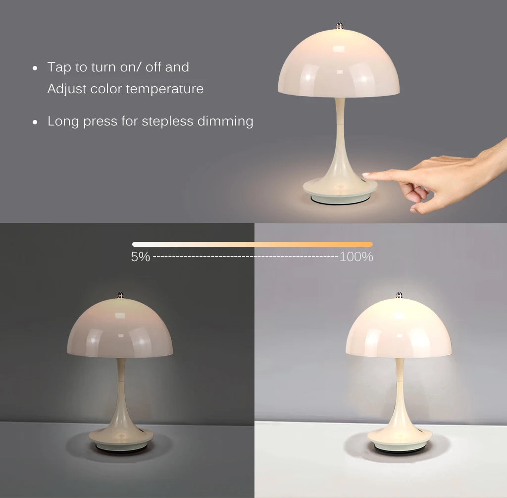 Nordic mushroom lamp